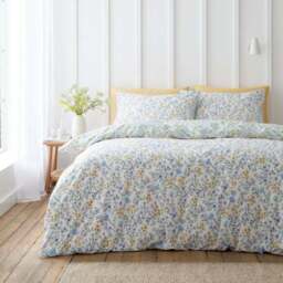Bianca Ditsy Floral 100% Cotton Duvet Cover & Pillowcase Set - thumbnail 3