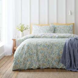 Bianca Ditsy Floral 100% Cotton Duvet Cover & Pillowcase Set - thumbnail 6