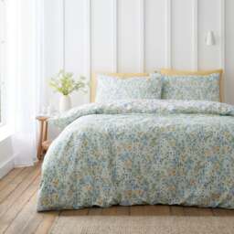 Bianca Ditsy Floral 100% Cotton Duvet Cover & Pillowcase Set - thumbnail 1