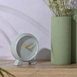 Interval Ceramic Round Mantel Clock - thumbnail 1
