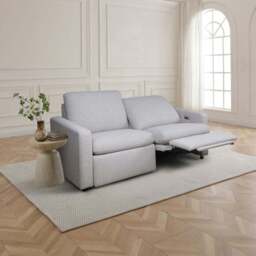 Zaria Boxy Basketweave Power Recliner 3 Seater Sofa - thumbnail 3