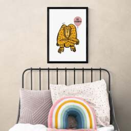East End Prints Be Curious Monkey Print - thumbnail 1