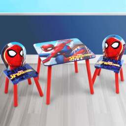 Marvel Spiderman Wooden Table and 2 Chairs Set - thumbnail 1