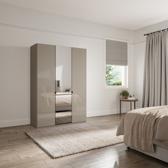 Wiemann Kahla 3 Door Mirrored Wardrobe - image 1