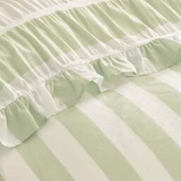 Catherine Lansfield Seersucker Frill Stripe Polycotton Duvet Cover & Pillowcase Set - thumbnail 4
