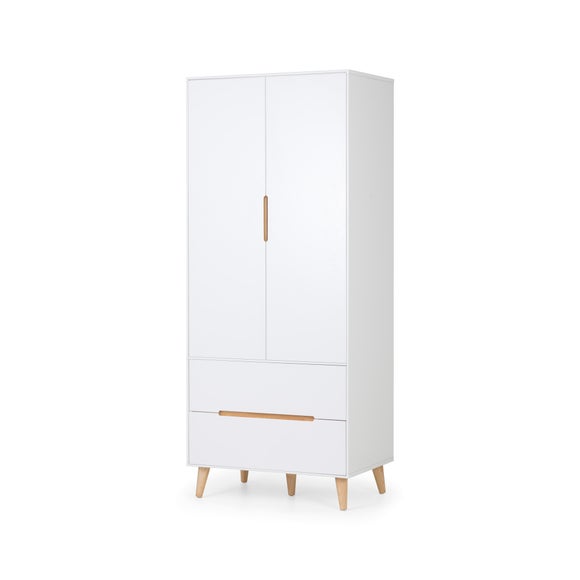 Alicia Double Wardrobe, White & Oak - image 1