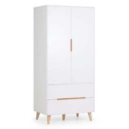 Alicia Double Wardrobe, White & Oak - thumbnail 2