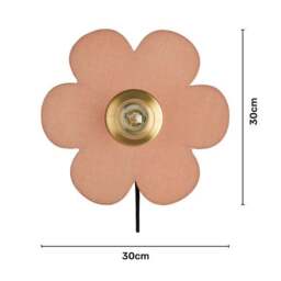 Flower Fabric Plug In Wall Light - thumbnail 6