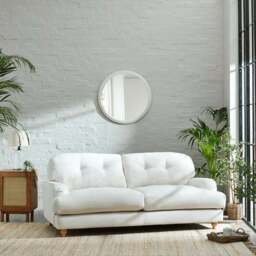 Martha Faux Linen 3 Seater Sofa - thumbnail 2