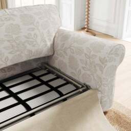 Flori Woven Floral Fabric 2 Seater Sofa Bed - thumbnail 3