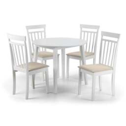 Coast 2-4 Seater Round Extendable Dining Table with 4 Chairs - thumbnail 3