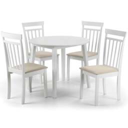 Coast 2-4 Seater Round Extendable Dining Table with 4 Chairs