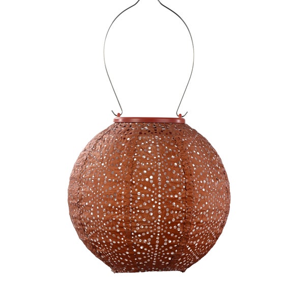 Fallen Fruits Round Sashiko Solar Lantern