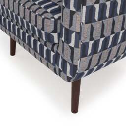Eddie Regents Jacquard Velvet Tub Chair - thumbnail 6
