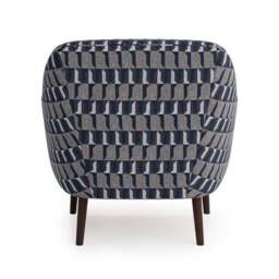 Eddie Regents Jacquard Velvet Tub Chair - thumbnail 5
