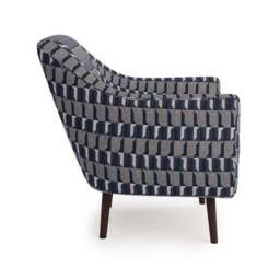 Eddie Regents Jacquard Velvet Tub Chair - thumbnail 4