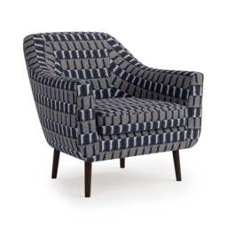 Eddie Regents Jacquard Velvet Tub Chair - thumbnail 2