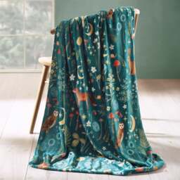 Catherine Lansfield Enchanted Twilight Throw Blanket 130cm x 170cm - thumbnail 1