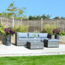 Corner Sofa Grey Lounge Set