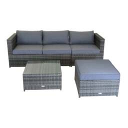 Corner Sofa Grey Lounge Set - thumbnail 6