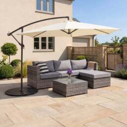 Corner Sofa Grey Lounge Set - thumbnail 3