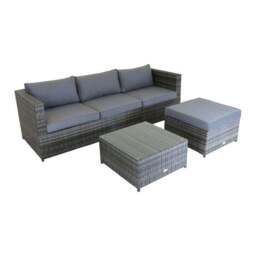 Corner Sofa Grey Lounge Set - thumbnail 5