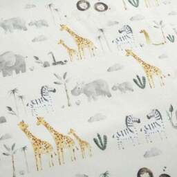 Safari Natural 100% Cotton Cot Bed / Toddler Duvet Cover and Pillowcase Set - thumbnail 5