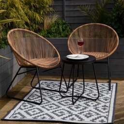 Charles Bentley Zanzibar Tea for Two Bistro Set - thumbnail 1
