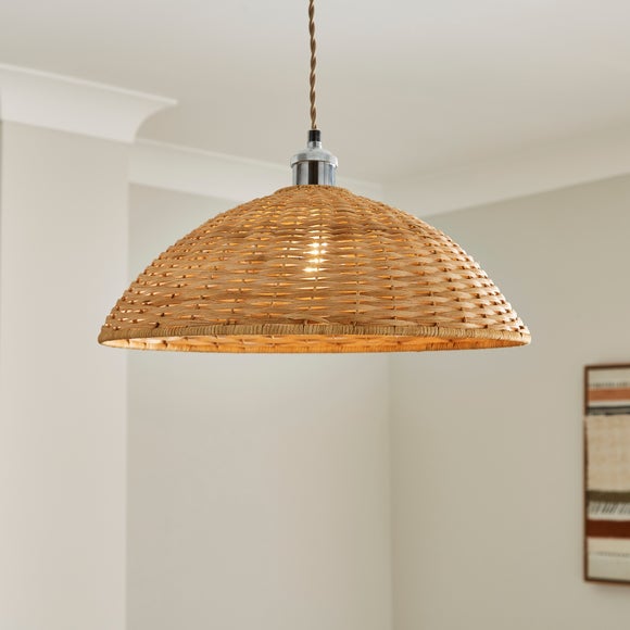 Rhaya Rattan Easy Fit Pendant Shade - image 1