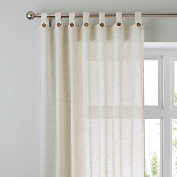 Marley Linen Tab Top Voile Panel - image 1