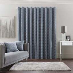 Chenille Ogee Eyelet Curtains - thumbnail 4