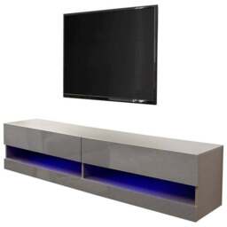"Galicia LED Extra Wide Floating Wall TV Unit for TVs up to 80""" - thumbnail 6