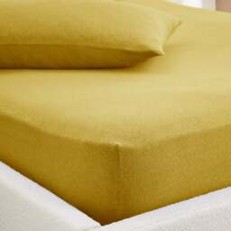 Elements 100% Cotton Jersey Plain Fitted Sheet - thumbnail 1
