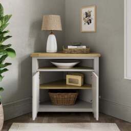Olney Corner Sideboard, Stone - thumbnail 2