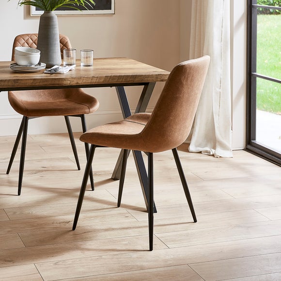 Walden Set of 4 Dining Chairs, Faux Leather - image 1