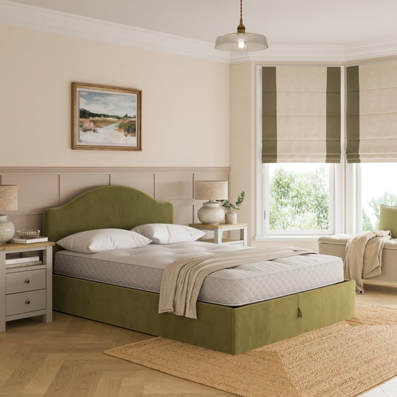Maylee Velvet Ottoman Bed Frame - image 1