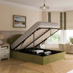Maylee Velvet Ottoman Bed Frame - thumbnail 3