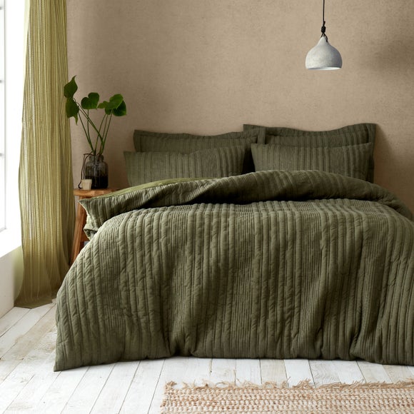 Pineapple Elephant Tamba Jersey Stripe Duvet Cover and Pillowcase Set - image 1