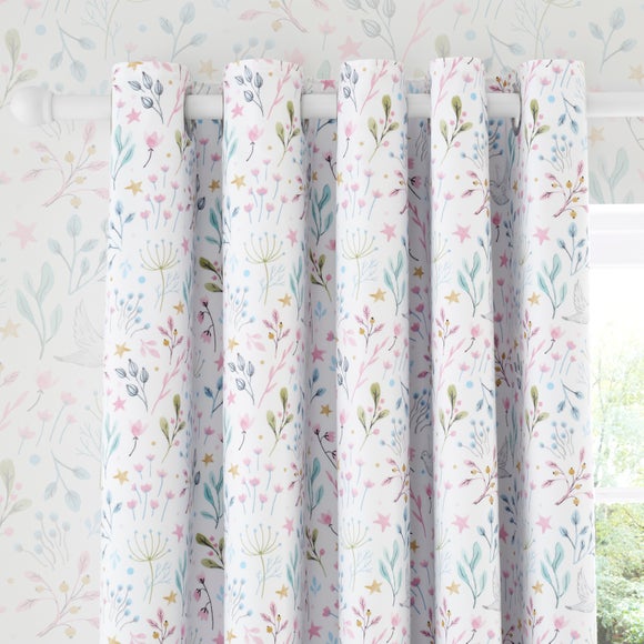 Unicorn Enchanted Blackout Eyelet Curtains - image 1