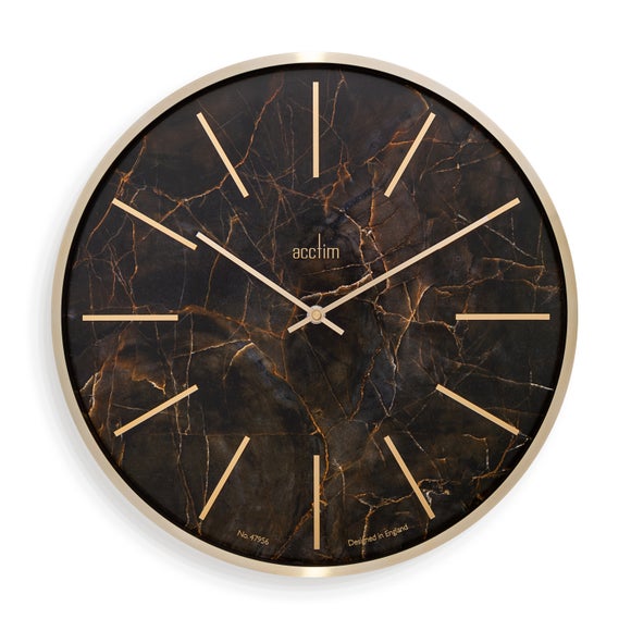 Acctim Luxe Quartz Brass Wall Clock - image 1