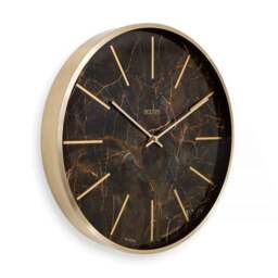 Acctim Luxe Quartz Brass Wall Clock - thumbnail 2