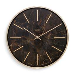 Acctim Luxe Quartz Brass Wall Clock - thumbnail 1