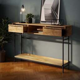 Bryant Extra Wide Console Table, Mango Wood Effect - thumbnail 2