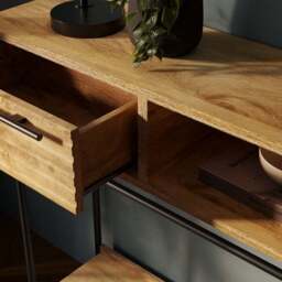 Bryant Extra Wide Console Table, Mango Wood Effect - thumbnail 3