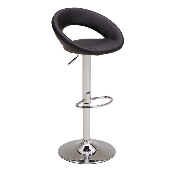 Knox Adjustable Height Swivel Bar Stool, Faux Leather - image 1