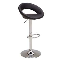 Knox Adjustable Height Swivel Bar Stool, Faux Leather