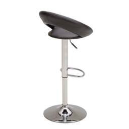 Knox Adjustable Height Swivel Bar Stool, Faux Leather - thumbnail 4