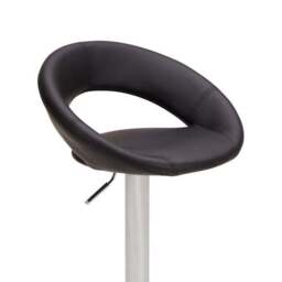 Knox Adjustable Height Swivel Bar Stool, Faux Leather - thumbnail 6