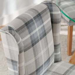 Oswald Set of 2 Dining Chairs, Country Check - thumbnail 3