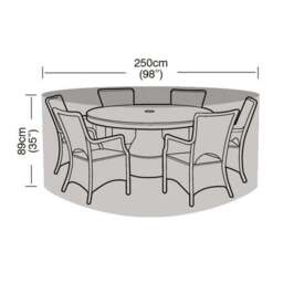 Garland 6 and 8 Seater Round Green Furniture Set Cover - thumbnail 3